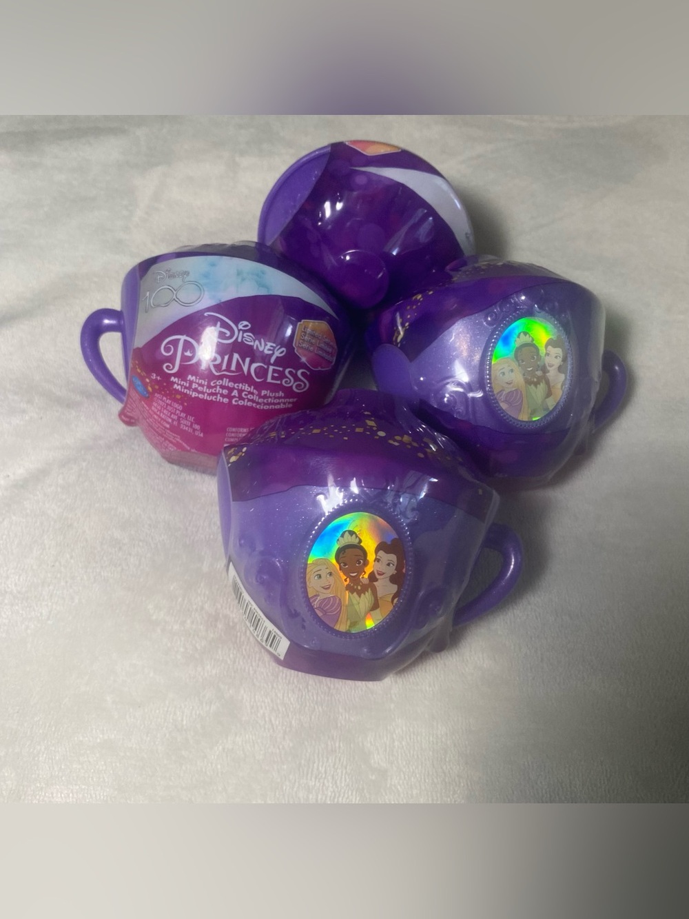 Disney Princess Purple Tea Cups Mini Collectible Plush